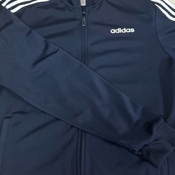 Adidas Men’s 3-Stripes Track Jacket, Navy Blue, Small - Picture 4 of 6